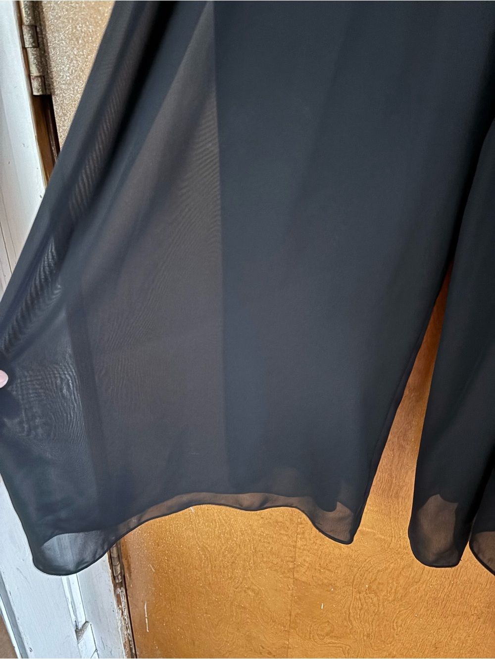 Black Palazzo pants.  Chiffon. 1xl - Picture 6 of 7